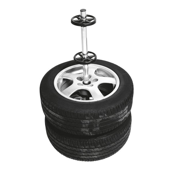 Dækholder til 4 dæk med cover, aluminium 45×45×108 cm - Carpoint