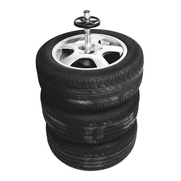 Dækholder til 4 dæk med cover, aluminium 45×45×108 cm - Carpoint