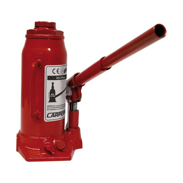 10 tons flaskedonkraft, justérbar 240 - 480 mm, CE/TÜV - Carpoint