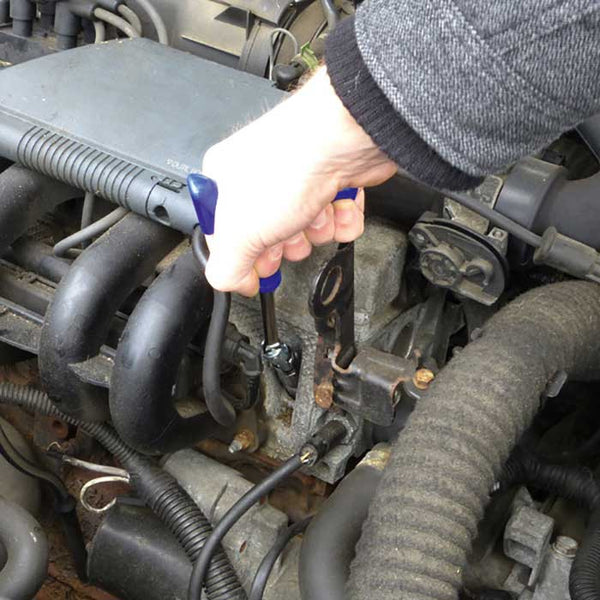 Tændrørsnøgle 21 mm T-greb vinkelbar ekstra kraftig - Lux, Carpoint