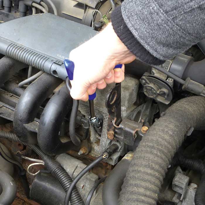 Tændrørsnøgle 21 mm T-greb vinkelbar ekstra kraftig - Lux, Carpoint