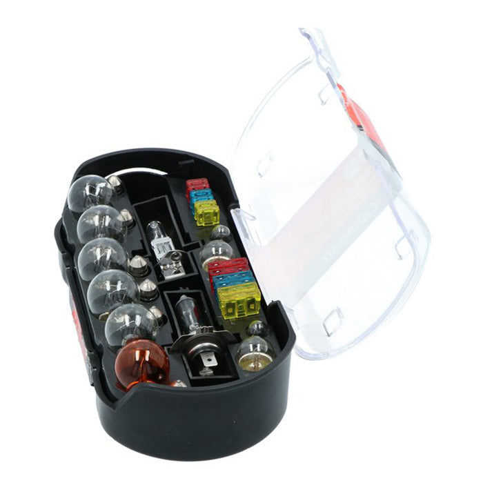 Pærekit 30 dele H1/H7 inkl. sikringer og opbevaring - Carpoint