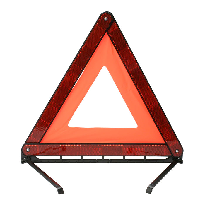 Advarselstrekant E-godkendt med plastfodral og stålfødder 44x45x40 cm - Carpoint