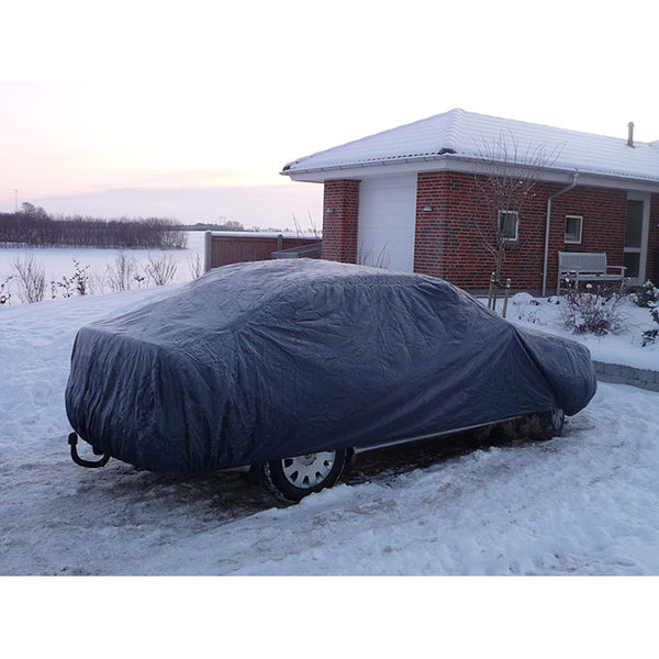 Bilgarage XL 490 cm - blå, vandtæt bilovertræk, stor størrelse til personbil, Carpoint