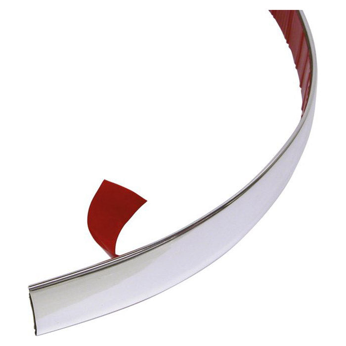 Dekorationsliste krom 12 mm x 8 m selvklæbende til bil - Carpoint