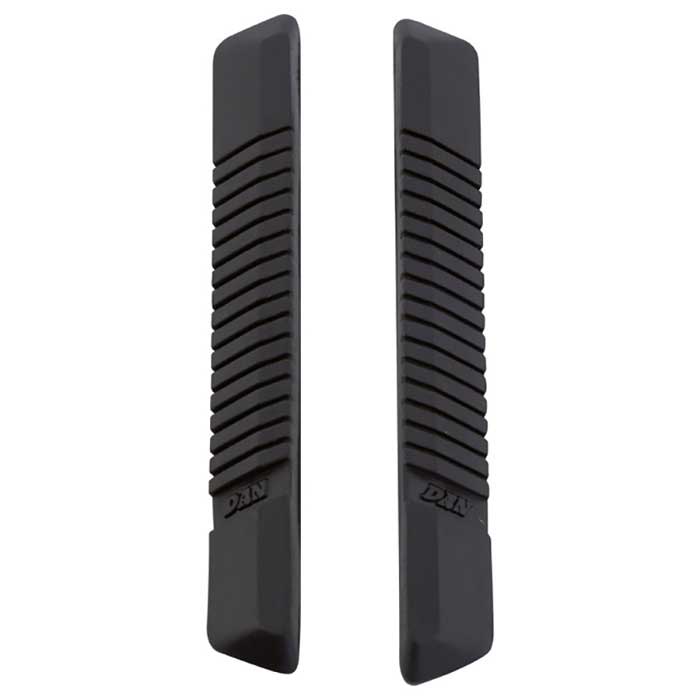 Dørkantbeskytter selvklæbende sort gummi 11 cm 2 stk - Carpoint