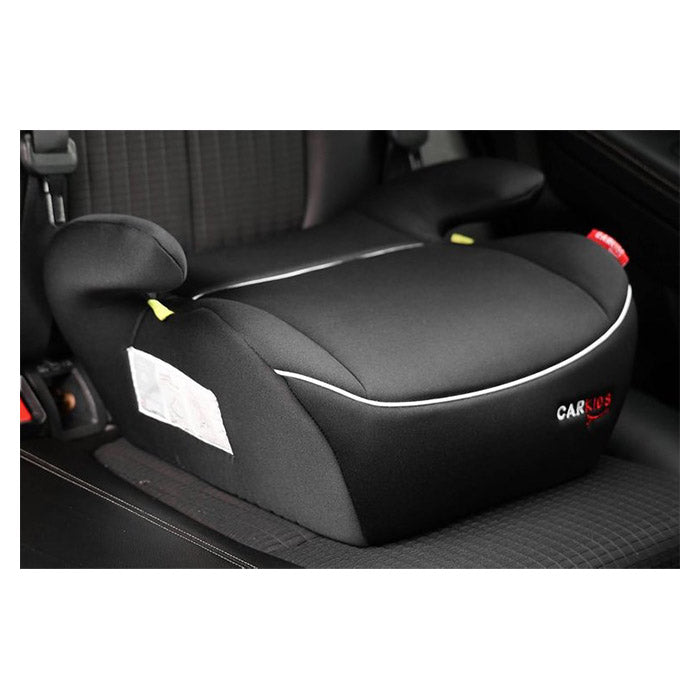 Selepude R129 godkendt 125 - 150 cm, sort med hvide detaljer - Carkids Alex by carpoint