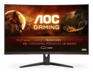 AOC Gaming C32G2ZE/BK 32 VA 1920 x 1080 (Full HD) HDMI DisplayPort 240Hz