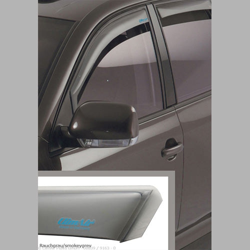 Vindafvisere til VW Touareg 5-dørs (03-09) røgfarvet, letmonteret - Climair