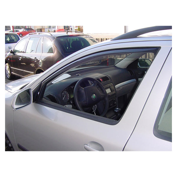 Vindafvisere Octavia II 4d+stc 04-08 røgfarvede, pasform Climair