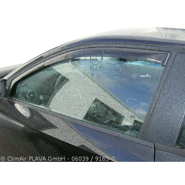 Vindafvisere A3/Sportback 5-dørs 2004- - røgfarvet, nem montering - Climair