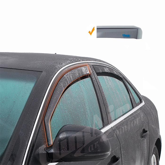 Vindafvisere til VW T‑Roc 2018‑ (for/Bag dør) - Climair