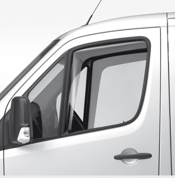 Vindafvisere til VW Crafter/Sprinter W906 2006-2018 - sideskærme, letmonteret, Climair