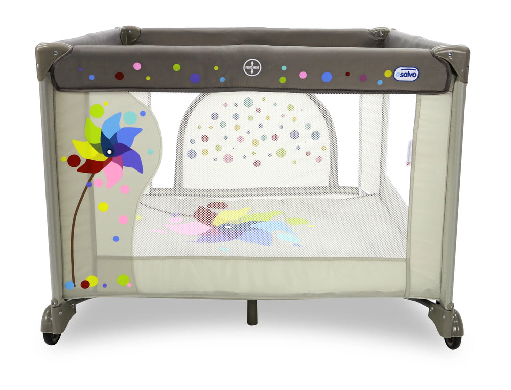 Kravlegård Vindmølle 99 X 99 Cm Foldbar – Beige – Asalvo