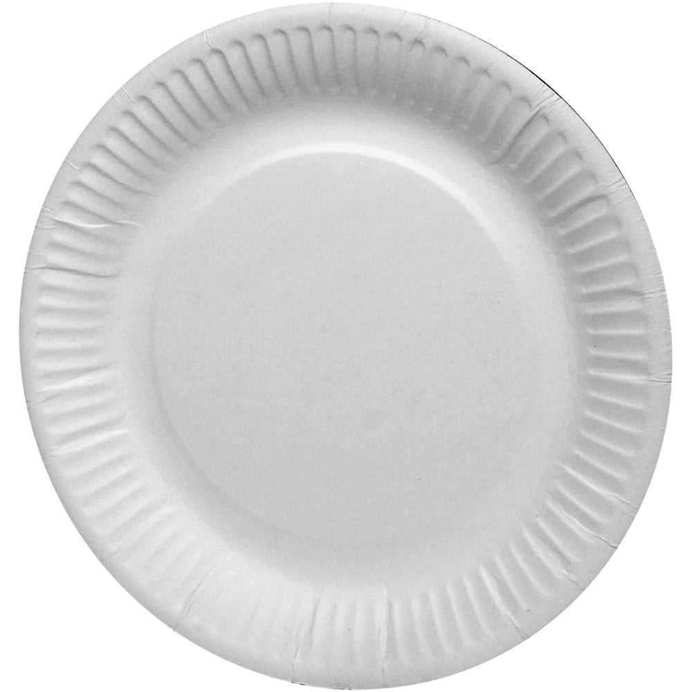 Hvide paptallerkener 15 cm - 100 stk. til fest og hverdag