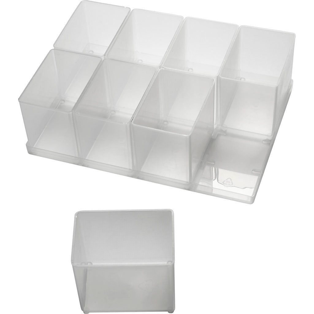 Basisindsats BA8-1 til effektiv opbevaring, 8 stk.