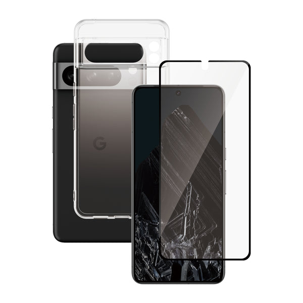 PanzerGlass SAFE. by ® 2-i-1 Pakke Google Pixel 8 Pro | Ultra-Wide Fit