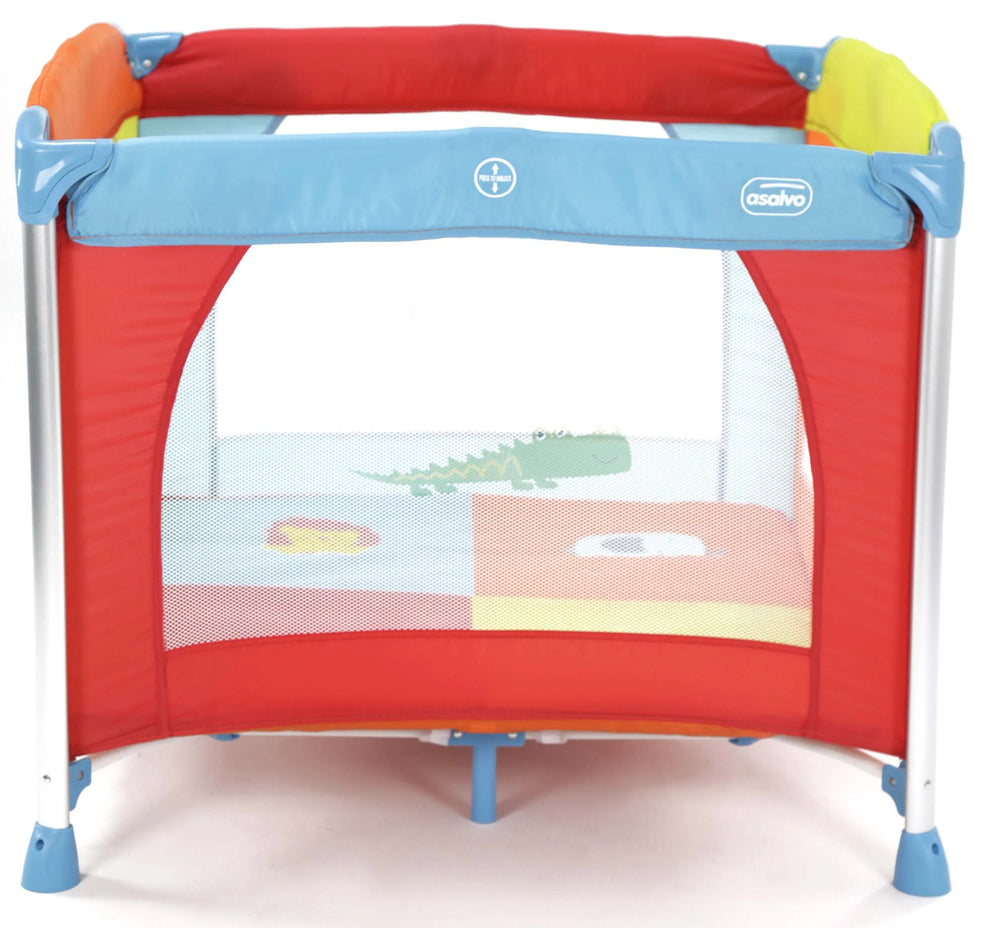 Kravlegård Aluminium 99 X 99 Cm Foldbar – Jungle – Asalvo