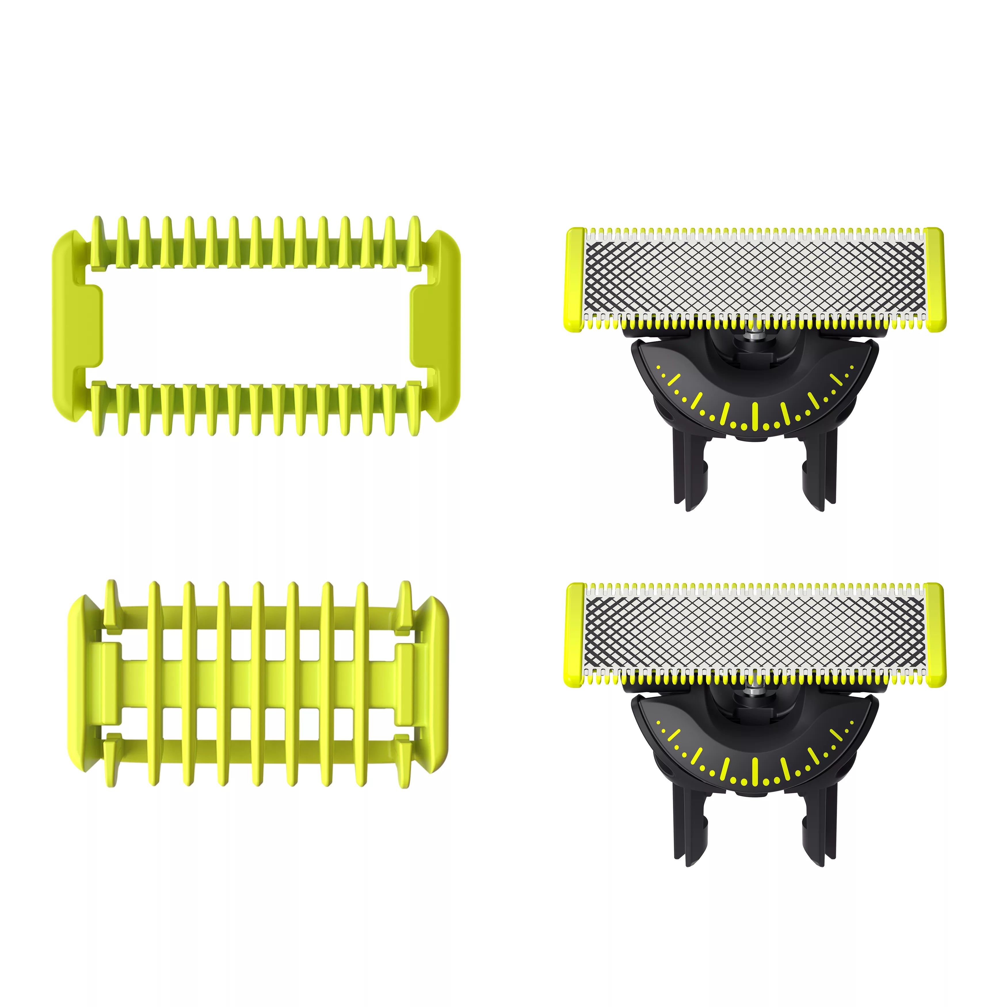 Philips OneBlade QP624 Barberhoved Sort Grøn Sølv