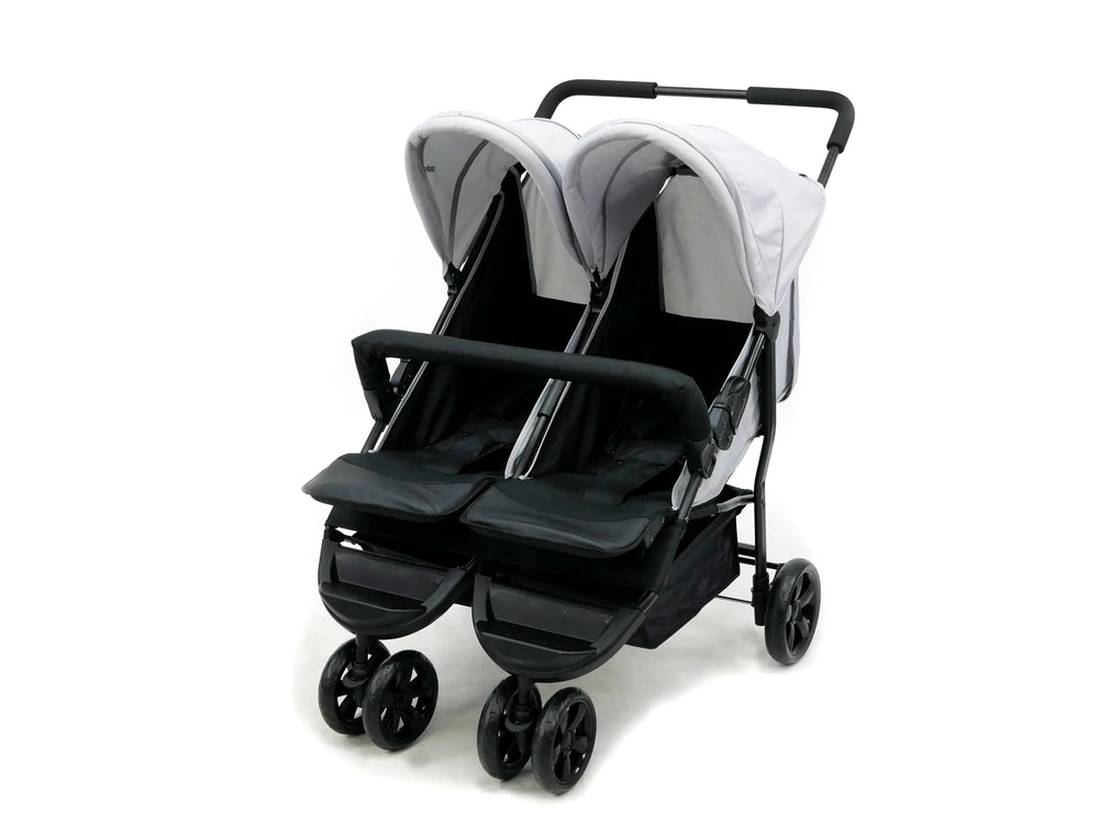 Tvillinge Klapvogn Double Dinamic Justerbar – Antracit – Asalvo