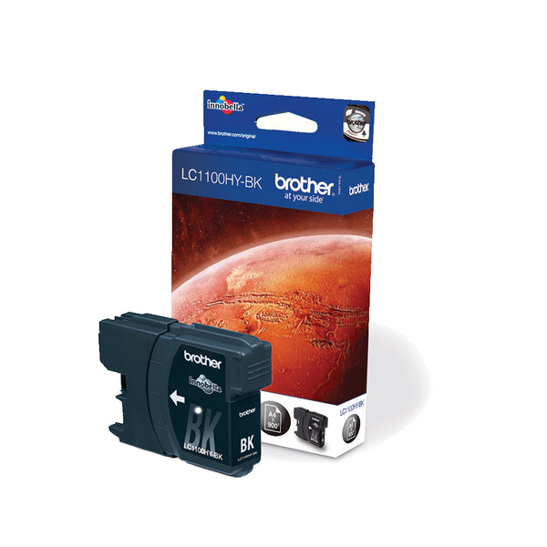 Brother LC 1100HYBK Sort 900 sider Blæk