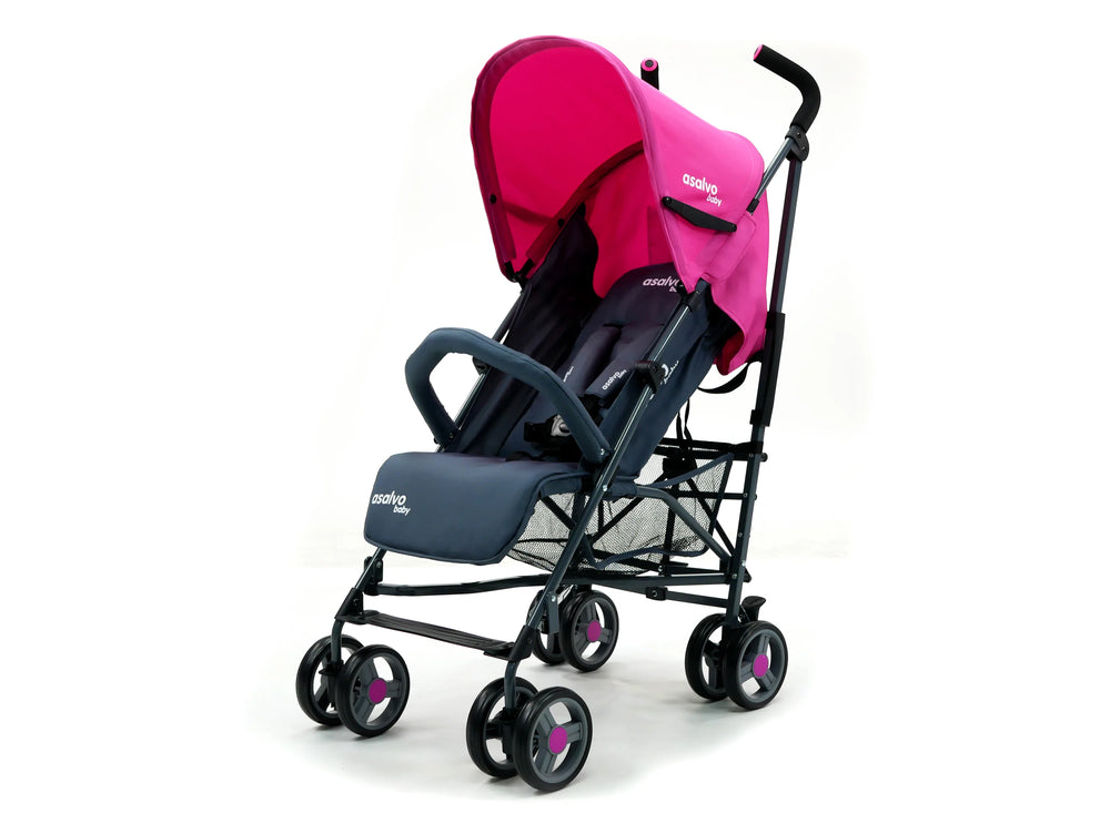 Klapvogn Trotter Plus Justerbar – Rosa – Asalvo