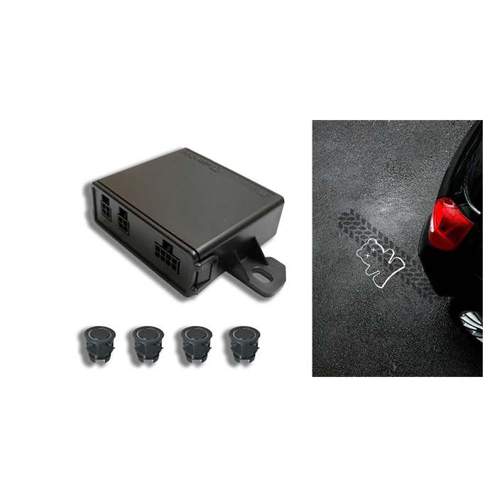 Parkeringssensor 4-sensor sæt til bagkofanger 20 mm hul - Vodafone Parkmaster