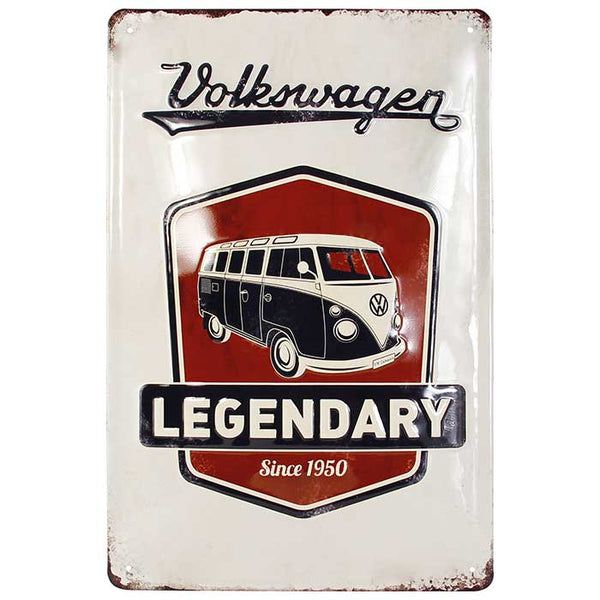 VW T1 bus metalskilt 20x30 cm Legendary design - vw-collect