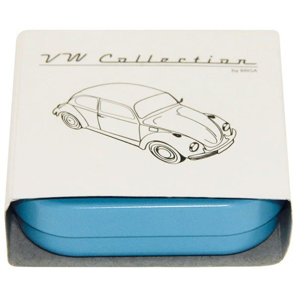 Nøglering VW Bobbel blå - retro bilnøgleanhænger i gaveæske - vw-collect