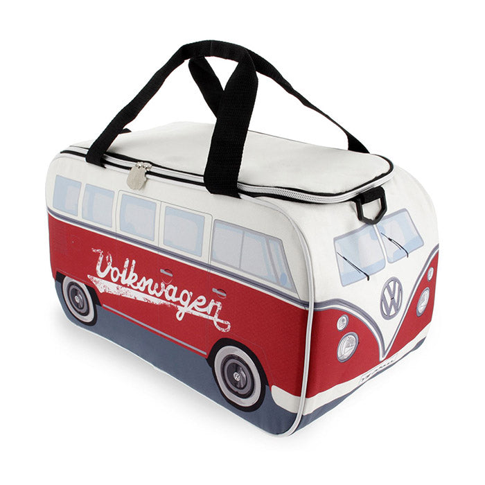 Køletaske Justerbar - VW T1 bus hvid, rød 25 liter - vw-collect