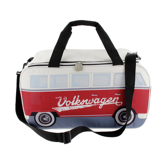 Køletaske Justerbar - VW T1 bus hvid, rød 25 liter - vw-collect