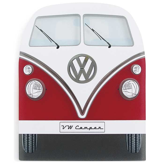 Isskraber med VW T1 Bus-design - retro bilisskraber, rød/hvid/grå - vw-collect