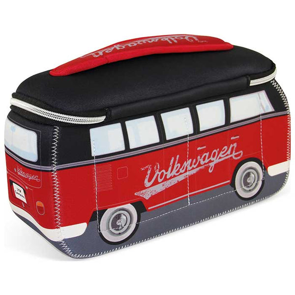 Toilettaske - sort, rød - vw-collect