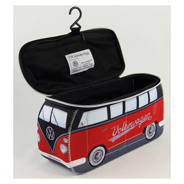 Toilettaske - sort, rød - vw-collect