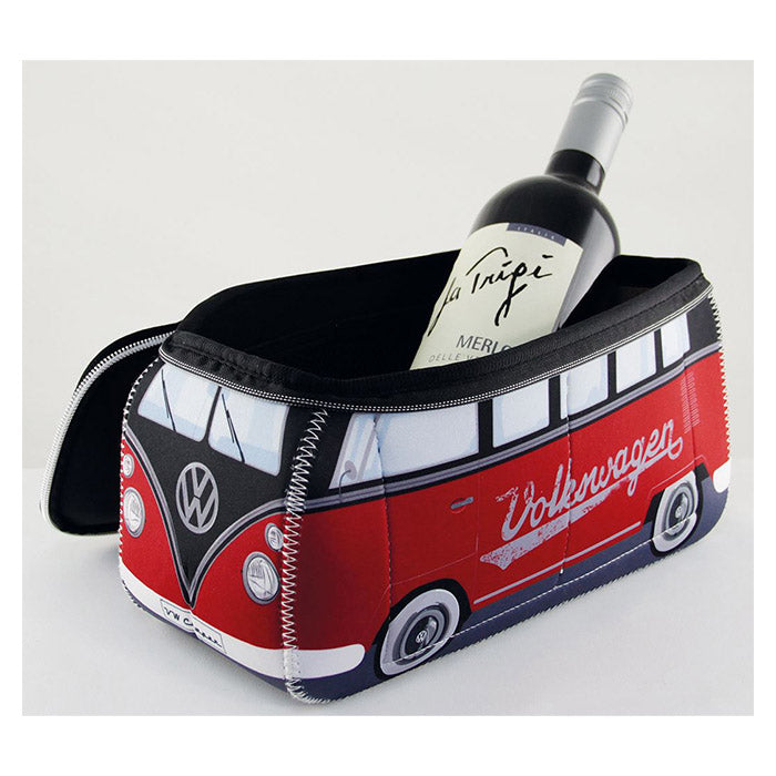 Toilettaske - sort, rød - vw-collect