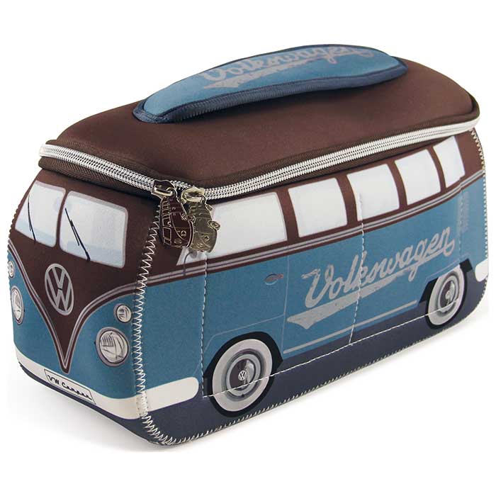 Toilettaske - blå, brun - vw-collect (brun)