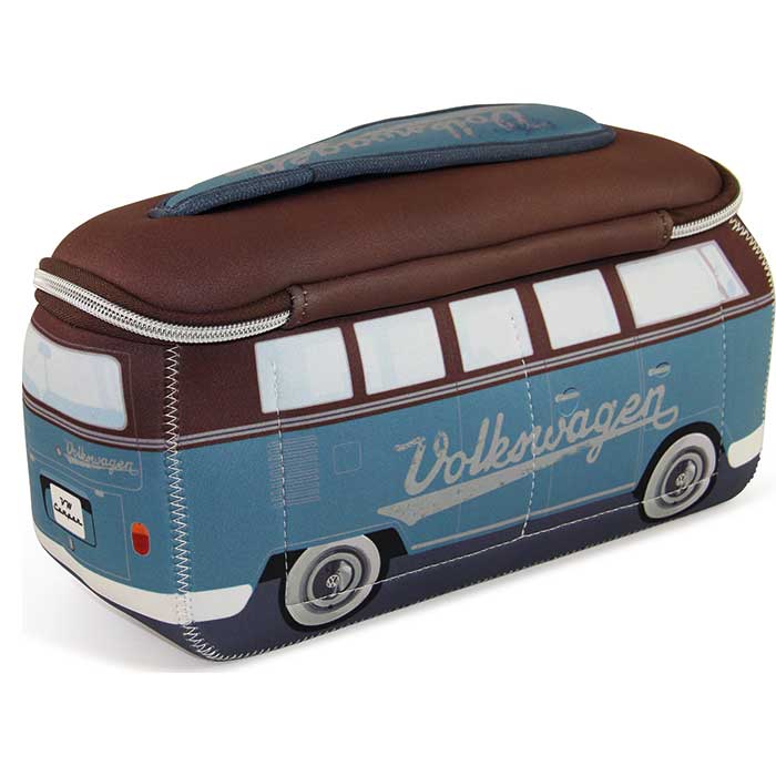 Toilettaske - blå, brun - vw-collect (brun)