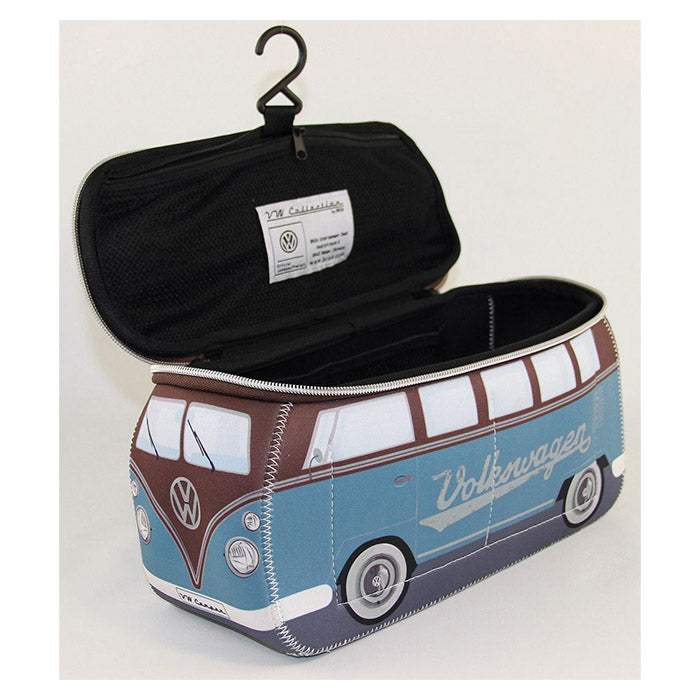 Toilettaske - blå, brun - vw-collect (brun)
