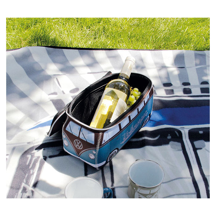 Toilettaske - blå, brun - vw-collect (brun)