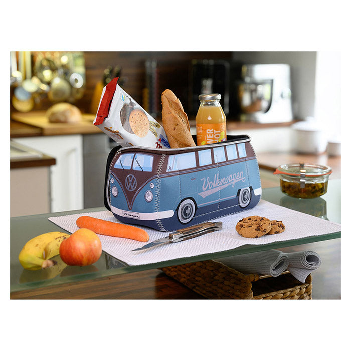 Toilettaske - blå, brun - vw-collect (brun)