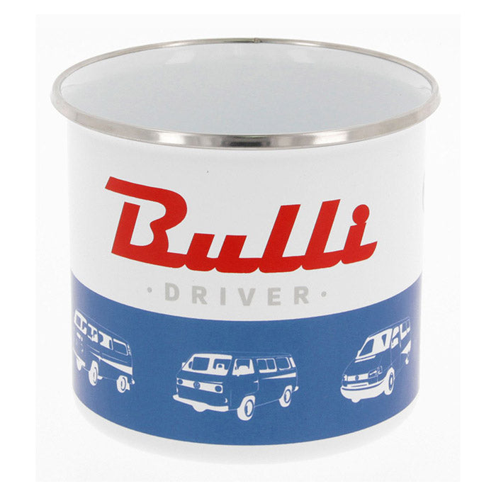 Emaljekrus - VW T1 bus "BULLI DRIVER" 500ml - vw-collect