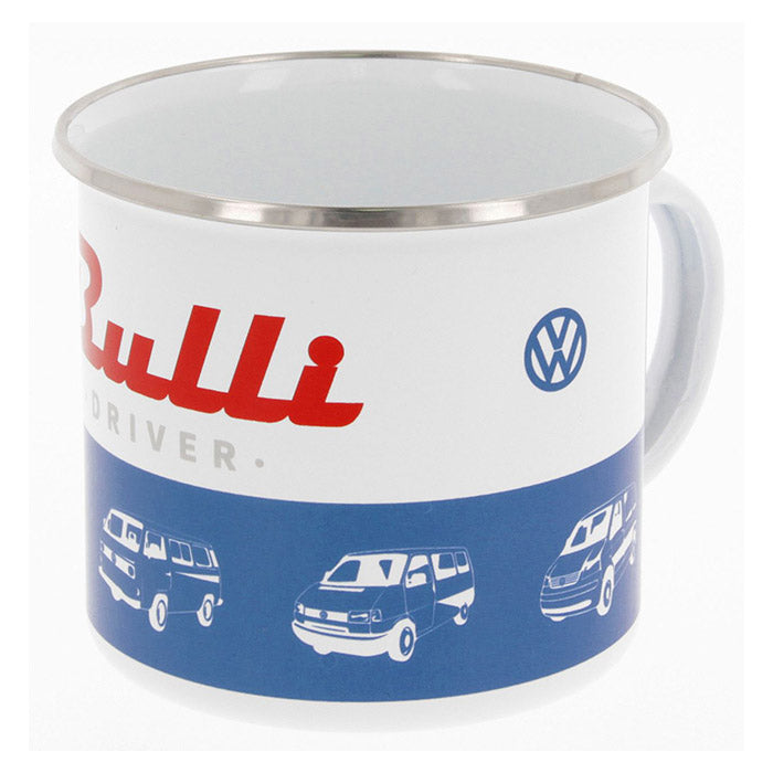Emaljekrus - VW T1 bus "BULLI DRIVER" 500ml - vw-collect