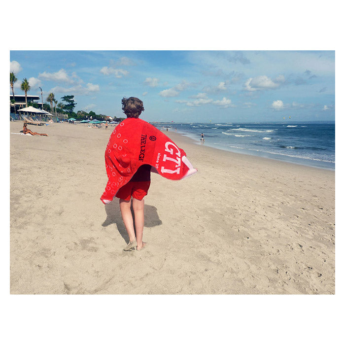 Strandhåndklæde, VW GTI ''The Legend'', rød