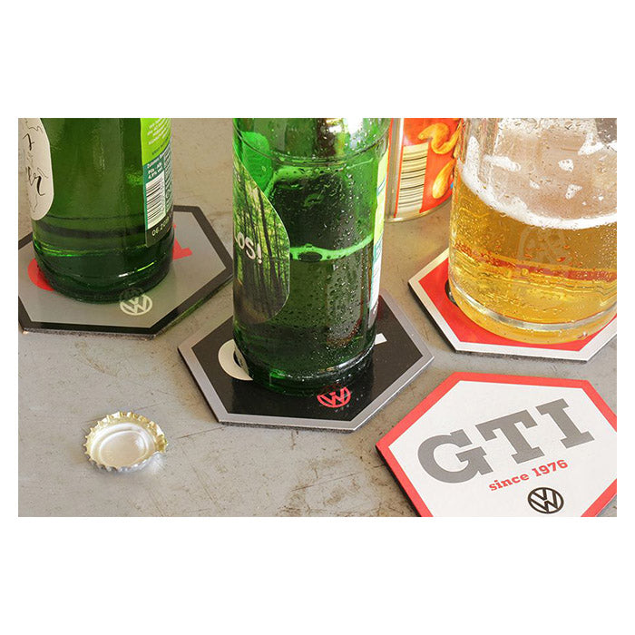 Glasbrikker 4 stk VW GTI flerfarvet 10x10 cm - vw-collect