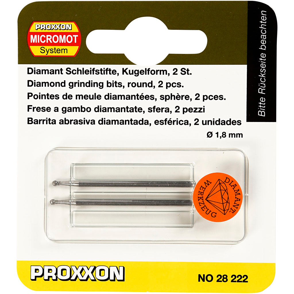 Diamantstift 1,8 mm - 2 stk. til gravørmaskine