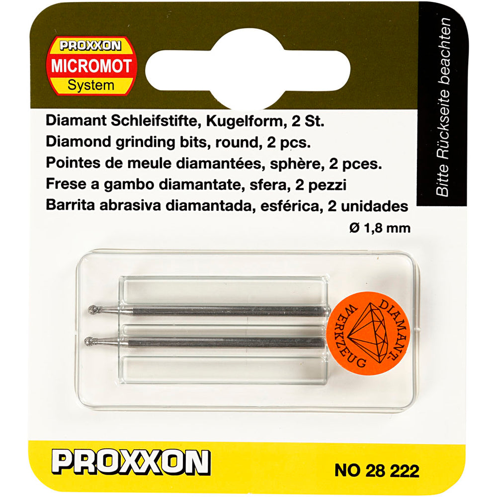 Diamantstift 1,8 mm - 2 stk. til gravørmaskine