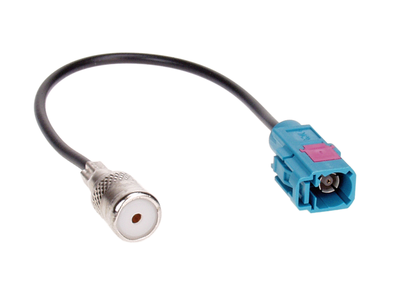 Antenneadapter ISO til FAKRA (Audi 2002+, BMW 2001+, VW 2002+) - acv
