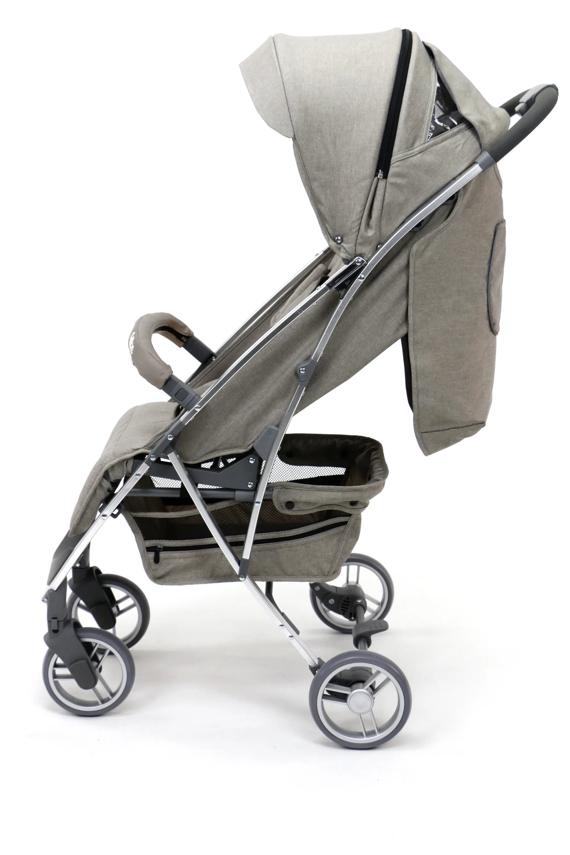 Klapvogn Cotton Justerbar – Beige – Asalvo