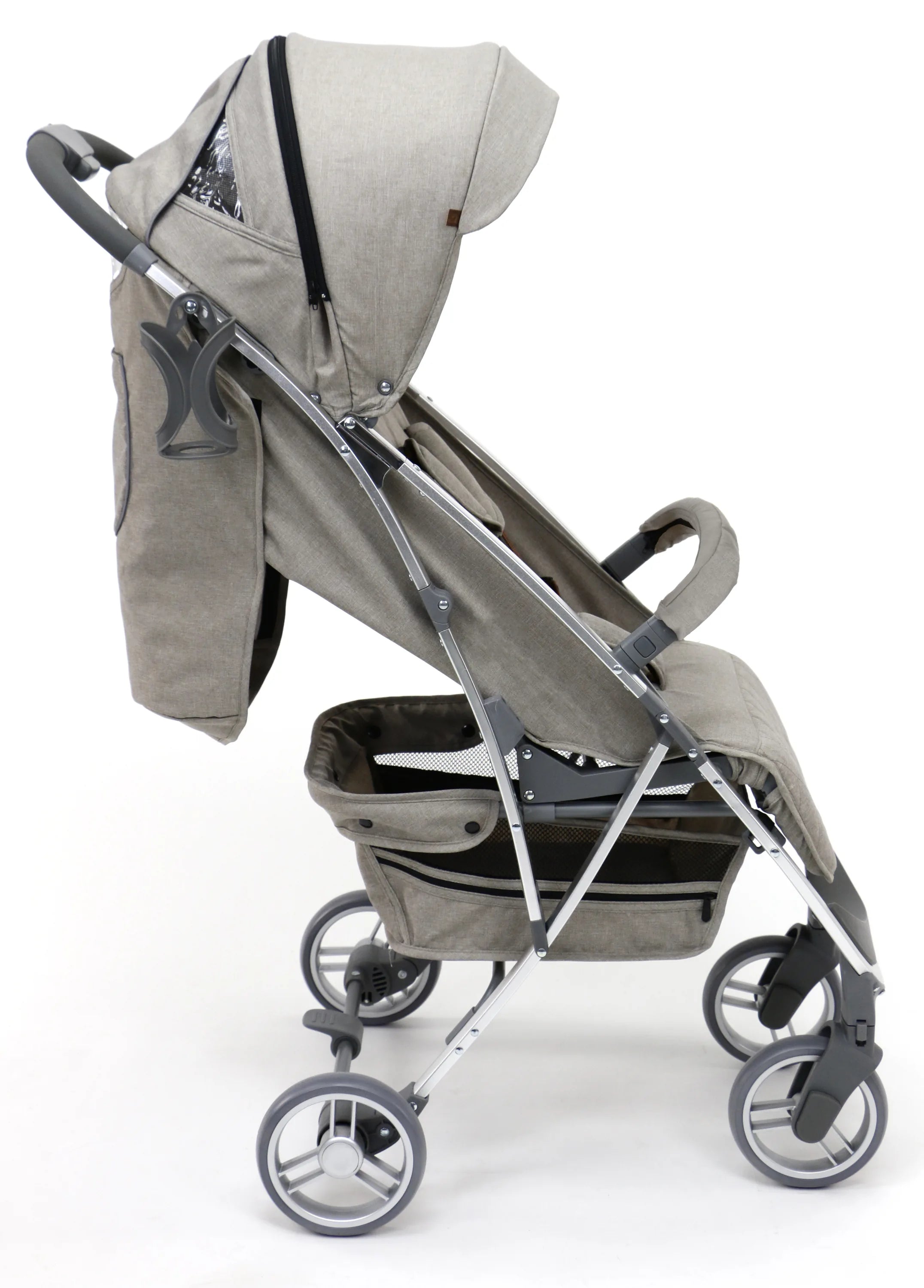 Klapvogn Cotton Justerbar – Beige – Asalvo