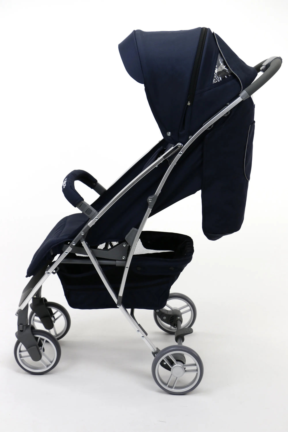 Klapvogn Cotton Justerbar – Navy – Asalvo